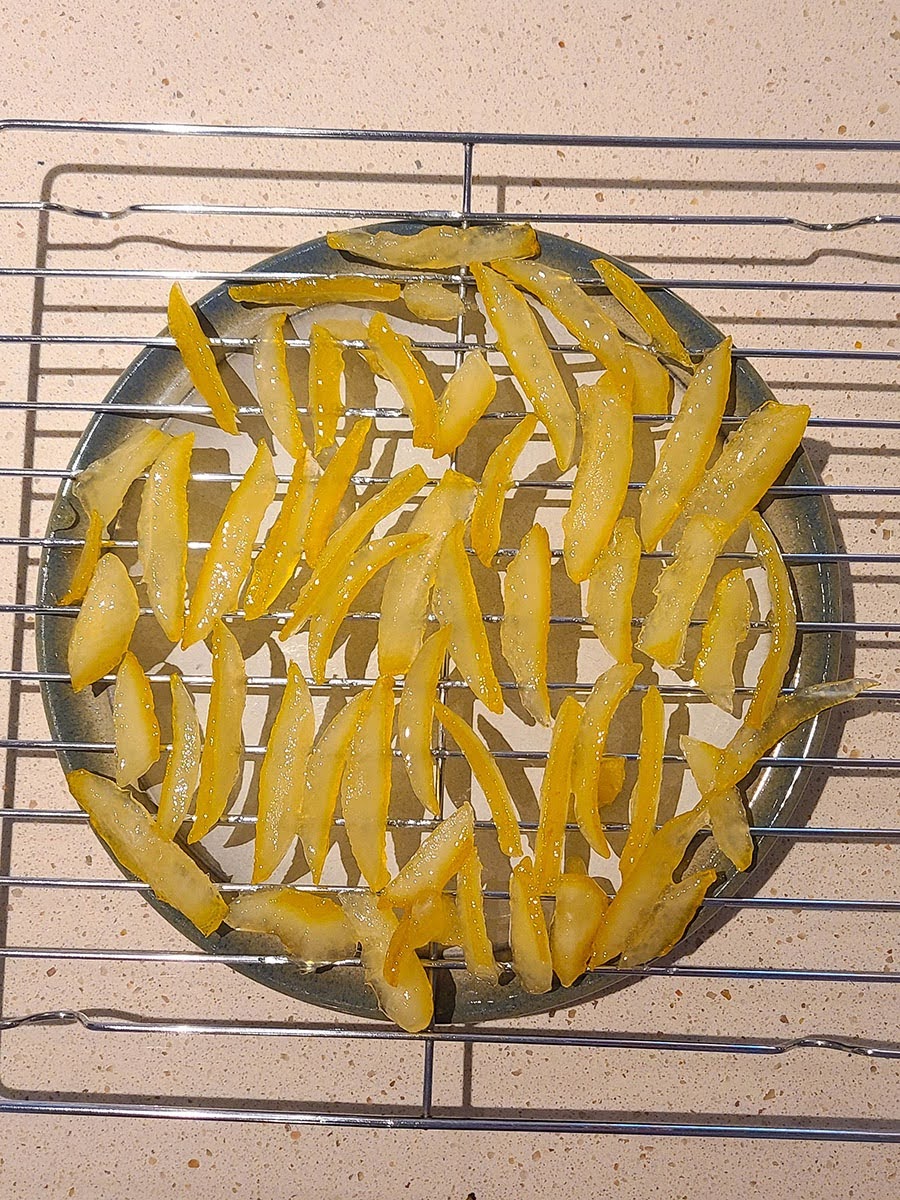 candied-lemon-peels-on-drying-rack